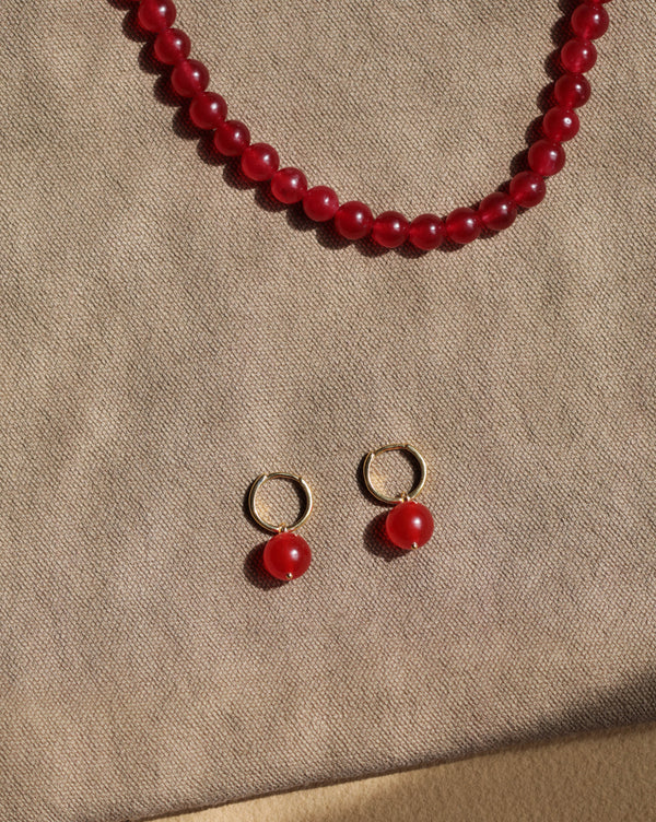 CLO Crimson Red Earrings - Limited Edition
