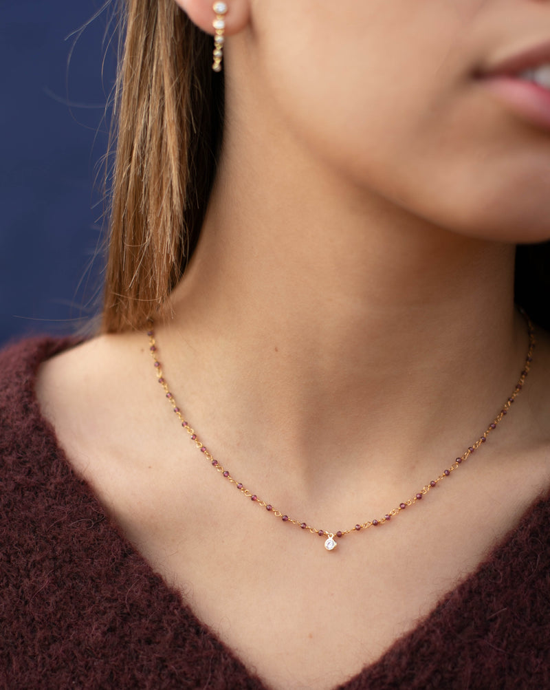 SOPHIA Necklace Garnet