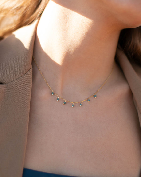 LEANDRA Necklace Turquoise