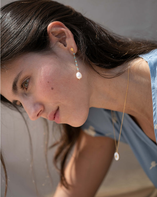 OLIVIA Earrings Aquamarine